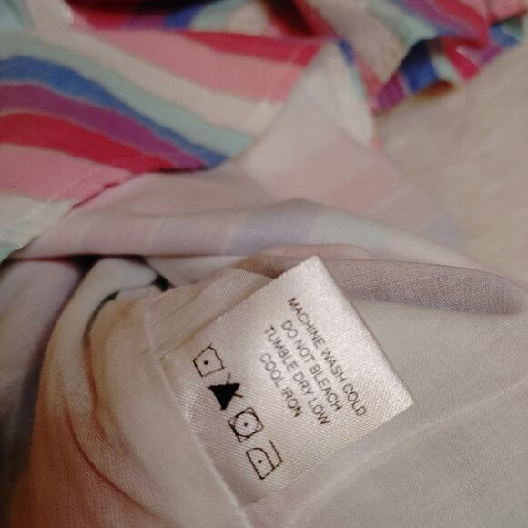 Privacy please cherry mini in prism dress Striped Pastel Size Medium M Bow Urban - Picture 11 of 12